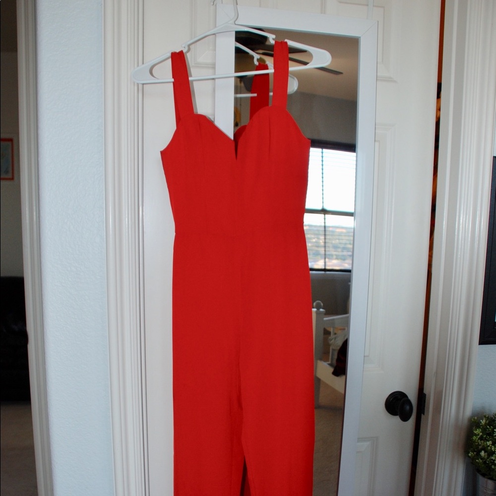 Sexy, red jumpsuit